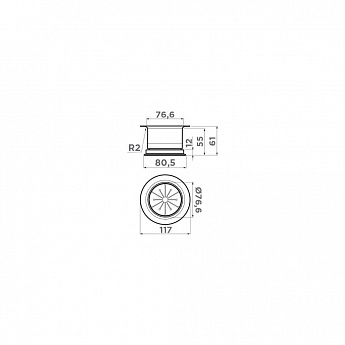 картинка Cменная горловина для измельчителя Omoikiri Nagare NA-04 