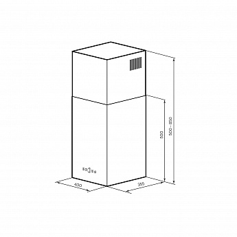 картинка Кухонная вытяжка Lex MONO 400 WHITE  картинка Кухонная вытяжка Lex MONO 400 WHITE