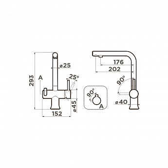 картинка Смеситель Omoikiri HOTARU-GB 