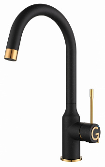 картинка Смеситель Rivelato Garda 1923502 nero/oro  картинка Смеситель Rivelato Garda 1923502 nero/oro