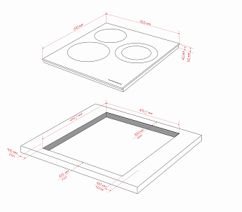 картинка Электрическая варочная панель Kuppersberg ECO 400 