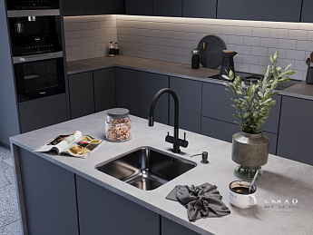 картинка Мойка для кухни Emar EMB-127A PVD Nano Dark 