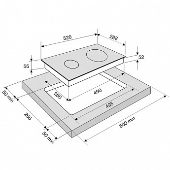 картинка Индукционная варочная панель Krona FORTE 30 BL 