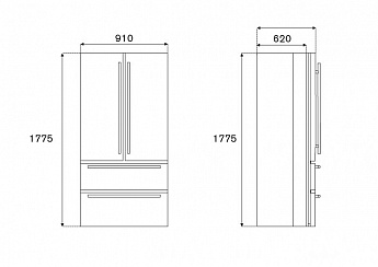 картинка Отдельностоящий холодильник Bertazzoni REF904FFNXTC  картинка Отдельностоящий холодильник Bertazzoni REF904FFNXTC