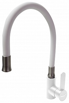 картинка Смеситель Gerdamix FLEX WHITE белый (GE-03) 