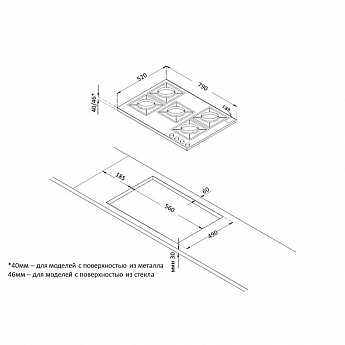 картинка Варочная панель Korting HG 961 CTSI античный белый  картинка Варочная панель Korting HG 961 CTSI античный белый