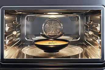 картинка Электрический духовой шкаф с функцией СВЧ Bertazzoni F457MODMWTC медь 