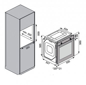 картинка Электрический духовой шкаф с функцией пара Kuppersberg KSO 610 SG  картинка Электрический духовой шкаф с функцией пара Kuppersberg KSO 610 SG