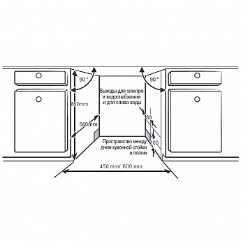 картинка Посудомоечная машина Evelux BD 4504 