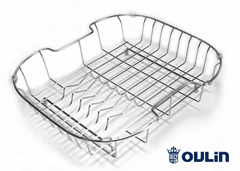 картинка Oulin корзина для посуды(фруктов) Ol-166L хром  картинка Oulin корзина для посуды(фруктов) Ol-166L хром
