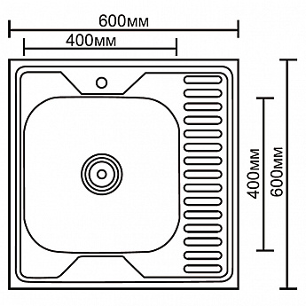 картинка Мойка для кухни Ledeme L96060-6L глянец  картинка Мойка для кухни Ledeme L96060-6L глянец