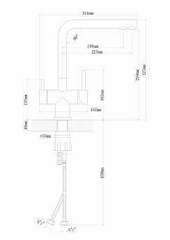 картинка Смеситель Florentina АРЕС FL 