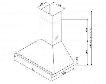 картинка Кухонная вытяжка Smeg KD90HNE 