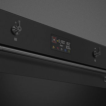 картинка Электрический духовой шкаф с функцией СВЧ Smeg SO6302M2N  картинка Электрический духовой шкаф с функцией СВЧ Smeg SO6302M2N