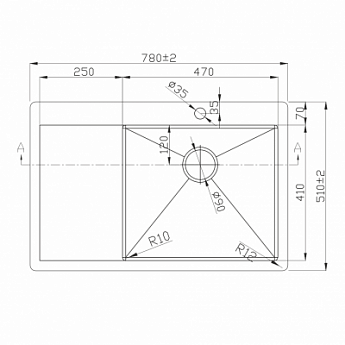картинка Мойка для кухни Melana D7851HB-R PROFLINE графит 