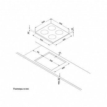 картинка Индукционная варочная панель Korting HIB 64760 BB Smart 