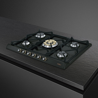 картинка Газовая варочная панель Smeg SR775AO  картинка Газовая варочная панель Smeg SR775AO