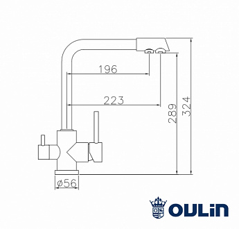 картинка Смеситель Oulin OL-8073  картинка Смеситель Oulin OL-8073