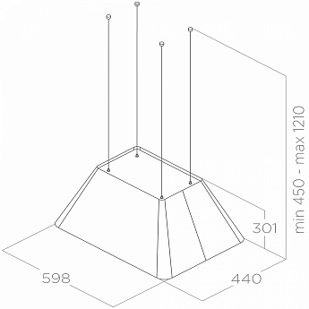 картинка Кухонная вытяжка Elica IKONA LIGHT IX/F/60  картинка Кухонная вытяжка Elica IKONA LIGHT IX/F/60