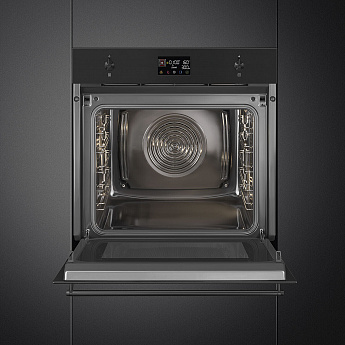 картинка Электрический духовой шкаф с функцией СВЧ Smeg SO6302M2N  картинка Электрический духовой шкаф с функцией СВЧ Smeg SO6302M2N