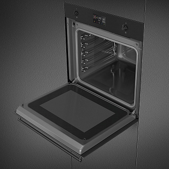 картинка Электрический духовой шкаф с функцией СВЧ Smeg SO6302M2N  картинка Электрический духовой шкаф с функцией СВЧ Smeg SO6302M2N