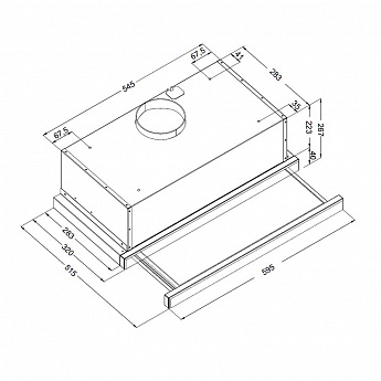 картинка Кухонная вытяжка Korting KHP 6975 X 