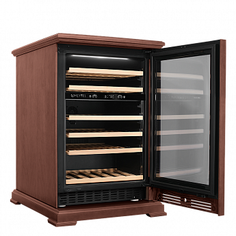 картинка Отдельностоящий винный шкаф Meyvel MV46PRO-KBT2 (Итальянский орех) 