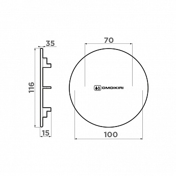 картинка Декоративная накладка для выпуска Omoikiri DEC 
