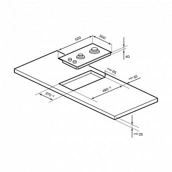 картинка Варочная панель Lex GVG 321 WH 