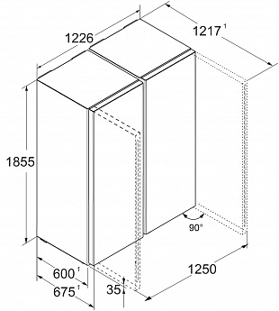 картинка Отдельностоящий холодильник Liebherr XRF 5220-22 001 