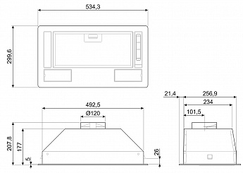 картинка Кухонная вытяжка Smeg KSG52HE 