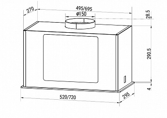 картинка Кухонная вытяжка Hiberg VMF 6191 W 
