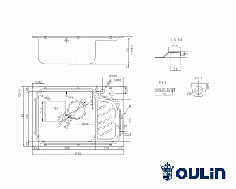 картинка Мойка для кухни Oulin OL-327R  картинка Мойка для кухни Oulin OL-327R