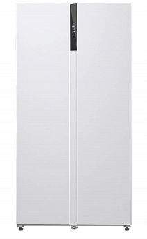 картинка Отдельностоящий холодильник Lex LSB530WGID белое стекло 