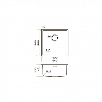картинка Мойка Omoikiri TADZAVA 44-U/I ULTRA LG 