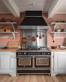 картинка Комбинированная кухонная плита Bertazzoni HER126G2ENET чёрная 