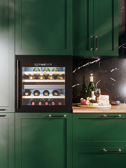 картинка Встраиваемый винный шкаф Lex LWD6036BL dual zone S 