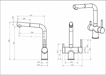 картинка Смеситель Oulin OL - 8026   картинка Смеситель Oulin OL - 8026