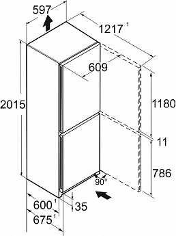 картинка Отдельностоящий холодильник Liebherr CBNsdc 573i-22 001 