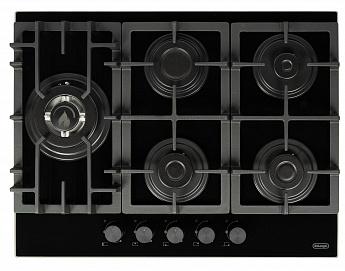 картинка Газовая варочная панель Delonghi GERMANA 7GW NB черный  картинка Газовая варочная панель Delonghi GERMANA 7GW NB черный