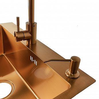 картинка Комплект Emar PVD COPPERY (мойка и дозатор) 