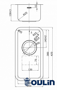 картинка Мойка для кухни Oulin OL-0361ROUND 