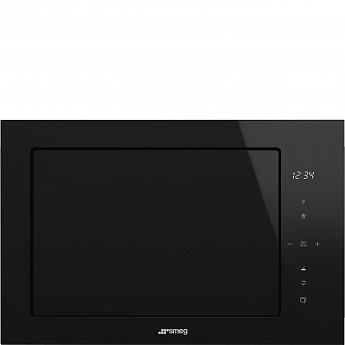 картинка Микроволновая печь Smeg FMI625CN черное стекло  картинка Микроволновая печь Smeg FMI625CN черное стекло