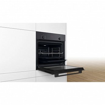 картинка Электрический духовой шкаф Bosch HBF512BB1T черный 
