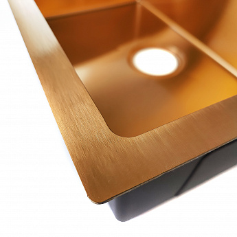 картинка Комплект Emar PVD COPPERY (мойка, смеситель, дозатор) 