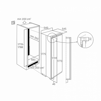 картинка Встраиваемый холодильник Kuppersbusch FK 8840.1I  картинка Встраиваемый холодильник Kuppersbusch FK 8840.1I