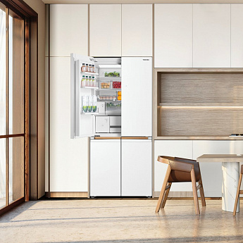 картинка Полувстраиваемый холодильник Toshiba GR-RF695WI-PGJ(67) белый 