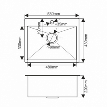 картинка Мойка для кухни Melana D5343HG PROFLINE золото  картинка Мойка для кухни Melana D5343HG PROFLINE золото