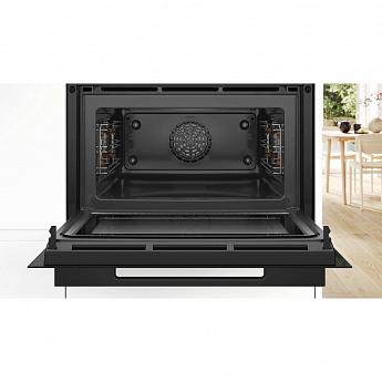 картинка Электрический духовой шкаф с функцией СВЧ Bosch CMG9241B1 черный 