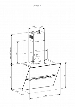 картинка Кухонная вытяжка Kuppersberg F 963 B  картинка Кухонная вытяжка Kuppersberg F 963 B